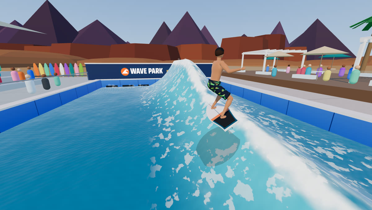 Riding the standing wave in the Wave Park